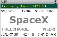 SpaceX Tatkal Software - Confirmed Tatkal booking result